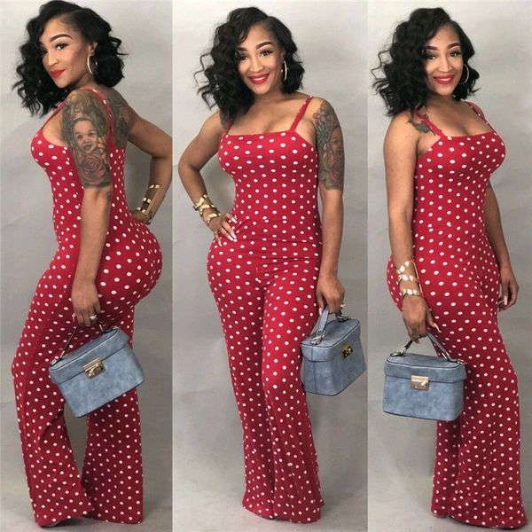 2019 women ladies clubwear summer playsuit jumpsuit romper long pants polka dots party trousers plus size, Black;white
2019 women ladies clubwear summer playsuit jumpsuit romper long pants polka dots party trousers plus size, Black;white