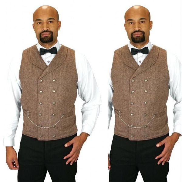 farm wedding brown wool vests 2019 custom made groom vest for slim fit men's dress suit double breasted prom waistcoat, Black
farm wedding brown wool vests 2019 custom made groom vest for slim fit men's dress suit double breasted prom waistcoat, Black