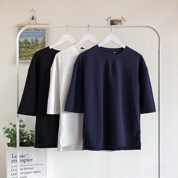 summer t shirt men fashion solid color casual short-sleeved tshirt man streetwear hip-hop loose t-shirt trend wild male, White;black
summer t shirt men fashion solid color casual short-sleeved tshirt man streetwear hip-hop loose t-shirt trend wild male, White;black