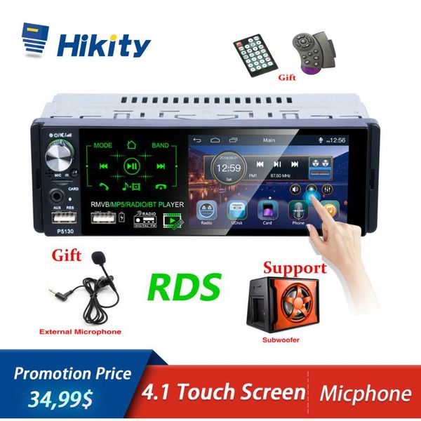 hikity autoradio rds car radio bluetooth 1 din radio car 4.1 inch touch screen multimedia mp5 player support micphone and camera
hikity autoradio rds car radio bluetooth 1 din radio car 4.1 inch touch screen multimedia mp5 player support micphone and camera