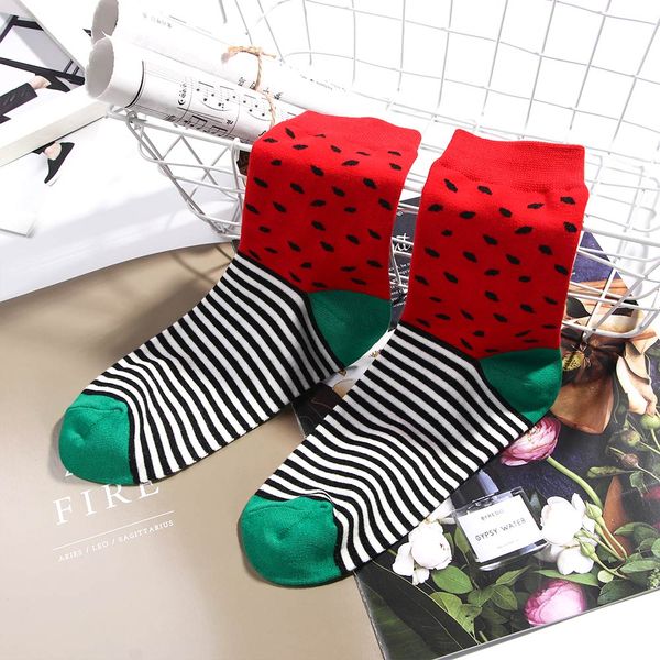 1pair cotton socks fashion watermelon male and female autumn winter warm sock funny colorful women girls harajuku cute japanese, Black;white
1pair cotton socks fashion watermelon male and female autumn winter warm sock funny colorful women girls harajuku cute japanese, Black;white