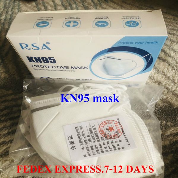CE certification KN95 mask With Valve Anti Dust Face Mask Folding FFP2 Without Valve N95 Protective Dustproof PM2.5 masks DHL Free Shipping