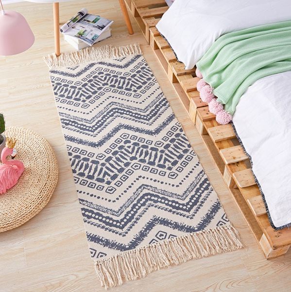 geometric nordic cotton linen bedside carpet woven mat bathroom living room carpets hand made rug bohemia printing mat
geometric nordic cotton linen bedside carpet woven mat bathroom living room carpets hand made rug bohemia printing mat