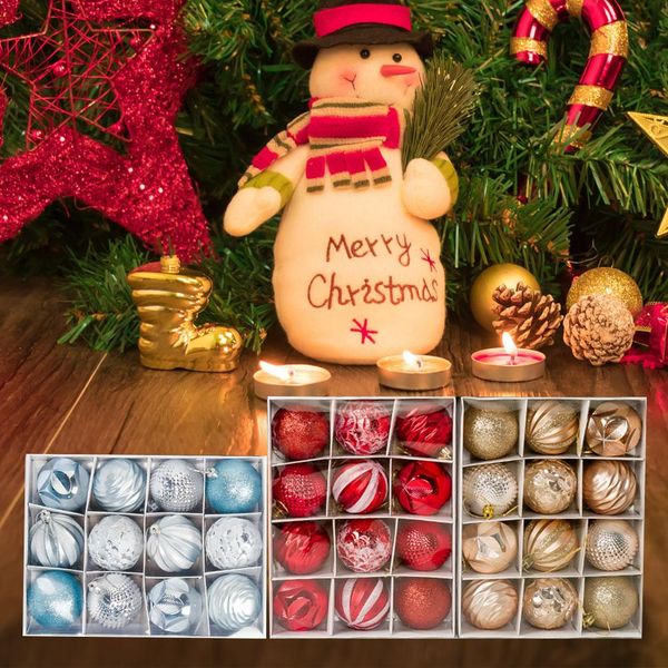 12pcs/box 6cm christmas tree decor ball bauble xmas party hanging ball ornament shatterproof for home christmas decorations gift
12pcs/box 6cm christmas tree decor ball bauble xmas party hanging ball ornament shatterproof for home christmas decorations gift