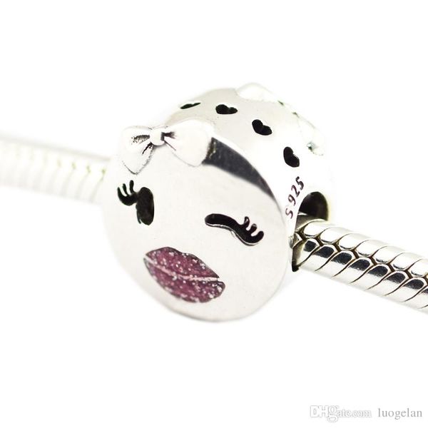 2018 spring 925 sterling silver jewelry playful wink charm, pink enamel charms original beads fits women jewelry making pandora bracelets, Bronze;silver
2018 spring 925 sterling silver jewelry playful wink charm, pink enamel charms original beads fits women jewelry making pandora bracelets, Bronze;silver
