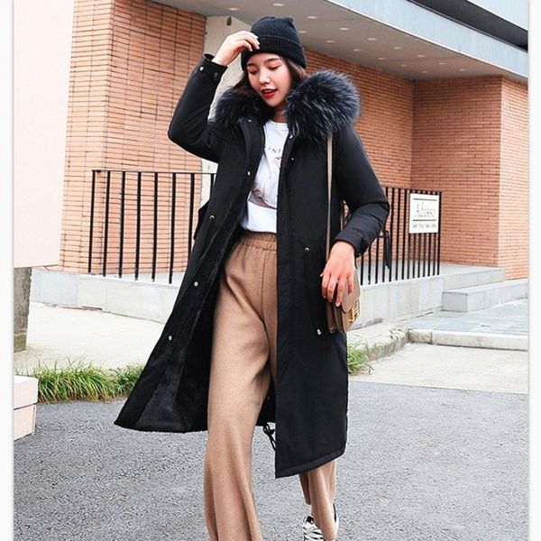 metermall winter jacket loose waist leisure hooded lining lamb wool cotton suit woman female coats, Black
metermall winter jacket loose waist leisure hooded lining lamb wool cotton suit woman female coats, Black