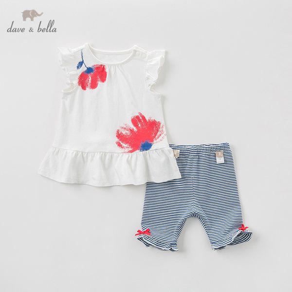 dbm10382 dave bella summer baby girls clothing sets children floral suits infant clothes girls pullover outfit, White
dbm10382 dave bella summer baby girls clothing sets children floral suits infant clothes girls pullover outfit, White