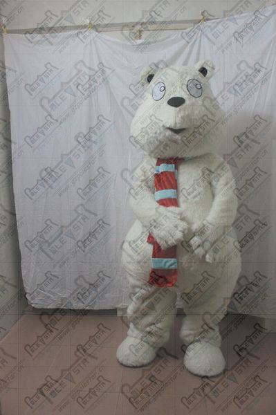 new cartoon white polar bear mascot costumes plush white bear walking actor pole star mascot costumes, Red;yellow
new cartoon white polar bear mascot costumes plush white bear walking actor pole star mascot costumes, Red;yellow