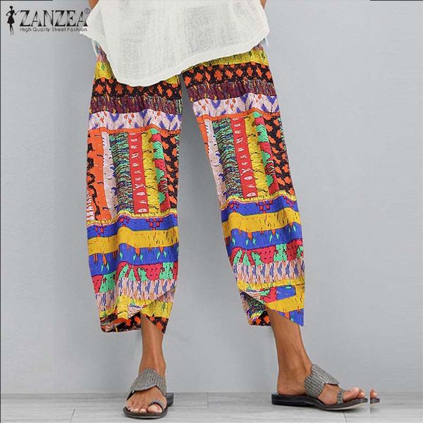 women's pants & capris zanzea printed trousers 2021 summer vintage harem casual elastic high waist long pantalon palazzo turnip plus si, Black;white
women's pants & capris zanzea printed trousers 2021 summer vintage harem casual elastic high waist long pantalon palazzo turnip plus si, Black;white