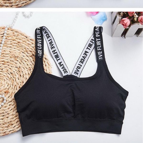 seamless english alphabet sports underwear without underwire sports bras no steel ring thread wrapped chest seamless chest pad, Red;black
seamless english alphabet sports underwear without underwire sports bras no steel ring thread wrapped chest seamless chest pad, Red;black