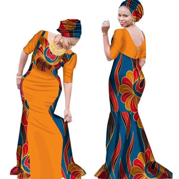 2019 bazin riche african dresses for woman print splice v neck mermaid dresses with head tie dashiki african clothes wy1645, Red
2019 bazin riche african dresses for woman print splice v neck mermaid dresses with head tie dashiki african clothes wy1645, Red