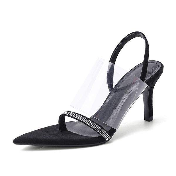 2020 fashion new summer party shoes pvc rhinestone straps sandals pumps clear heels women shoes peep toe high heels sandals, Black
2020 fashion new summer party shoes pvc rhinestone straps sandals pumps clear heels women shoes peep toe high heels sandals, Black