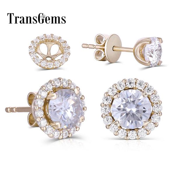 transgems 14k 585 yellow gold 5mm f color clear moissanite stud earring for women push back with accents fine earrings gifts cj191203, Golden
transgems 14k 585 yellow gold 5mm f color clear moissanite stud earring for women push back with accents fine earrings gifts cj191203, Golden
