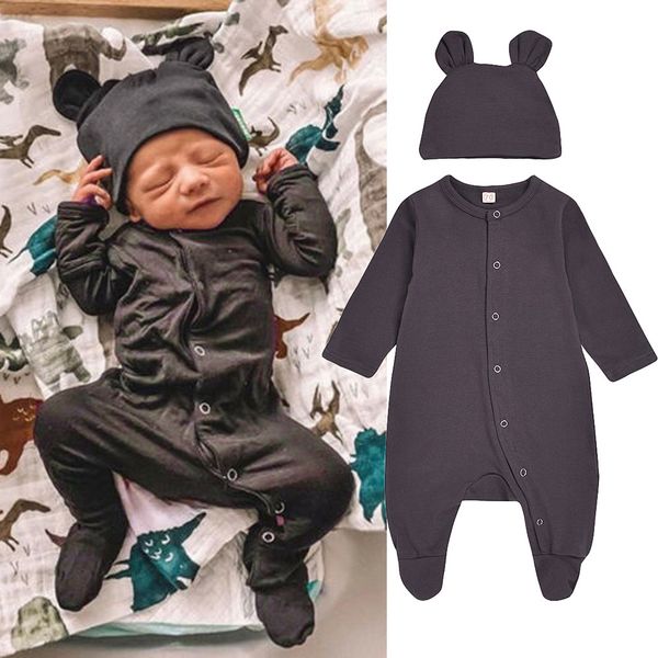 newborn clothing infant baby boy girl solid romper long sleeve button cotton jumpsuit+ hat outfits 2pcs set winter kids clothes, White
newborn clothing infant baby boy girl solid romper long sleeve button cotton jumpsuit+ hat outfits 2pcs set winter kids clothes, White