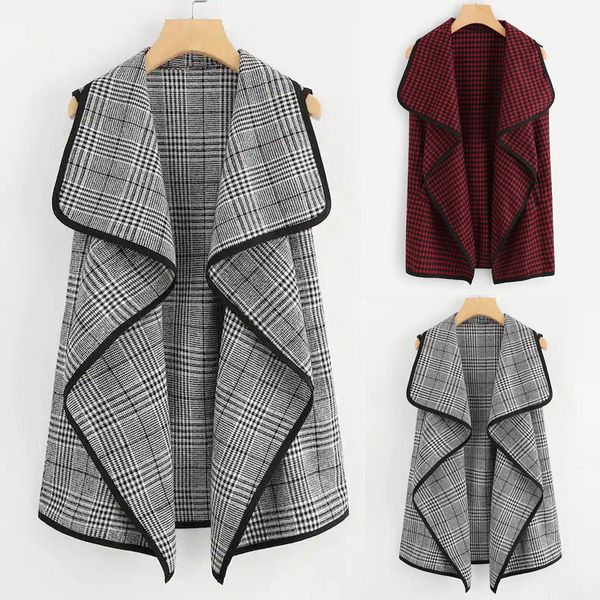 manteau femme fashion winter coat women outwear plaid lapel irregular cardigan woolen vest coat ropa mujer ropa mujer, Black;white
manteau femme fashion winter coat women outwear plaid lapel irregular cardigan woolen vest coat ropa mujer ropa mujer, Black;white