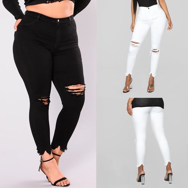 new women summer jeans denim high elastic mid waist female pockets wash denim shorts ankle-length pants with pockets hole, Blue
new women summer jeans denim high elastic mid waist female pockets wash denim shorts ankle-length pants with pockets hole, Blue