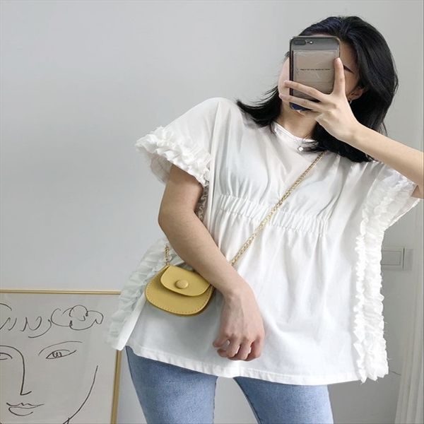 green without leaving white ~ meimei de pure niche unique design loose short-sleeved t-shirt jacket sleeve clip jacket female
green without leaving white ~ meimei de pure niche unique design loose short-sleeved t-shirt jacket sleeve clip jacket female