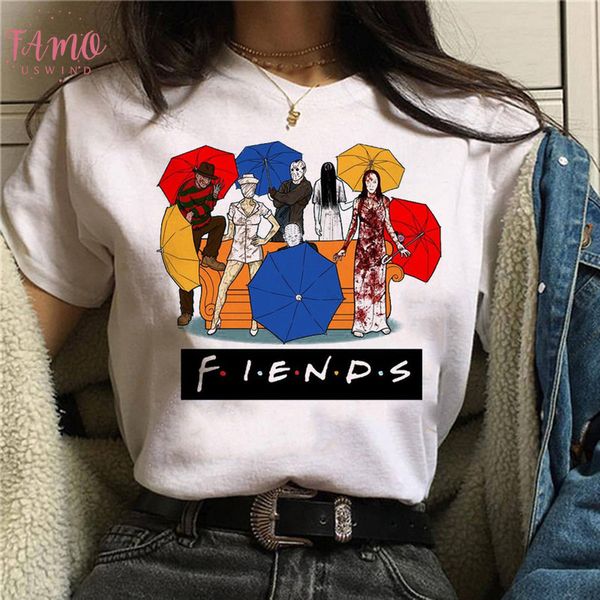horror friends pennywise michael myers jason voorhees halloween women t shirt ouija t shirt camiseta female shirt, White
horror friends pennywise michael myers jason voorhees halloween women t shirt ouija t shirt camiseta female shirt, White