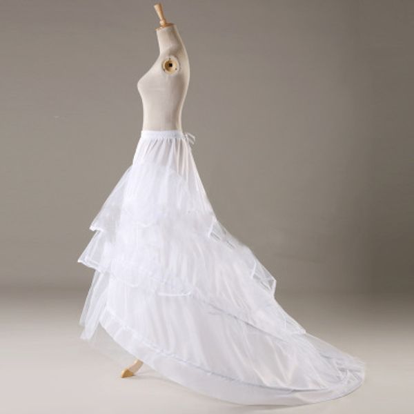 women vintage underskirt petticoat for long train wedding dresses slip 3 layer steel hoop skirt crinoline puffy plus size wedding accessory, White
women vintage underskirt petticoat for long train wedding dresses slip 3 layer steel hoop skirt crinoline puffy plus size wedding accessory, White