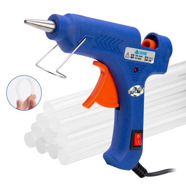 20w eu plug melt glue gun with 7mm glue stick industrial mini guns thermo electric heat temperature tool
20w eu plug melt glue gun with 7mm glue stick industrial mini guns thermo electric heat temperature tool