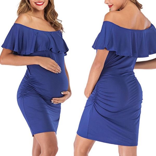 maternity dresses women pregnant dress, off shoulder ruffles elegant fitted gown, slim fit pography dress for po shoot, White
maternity dresses women pregnant dress, off shoulder ruffles elegant fitted gown, slim fit pography dress for po shoot, White