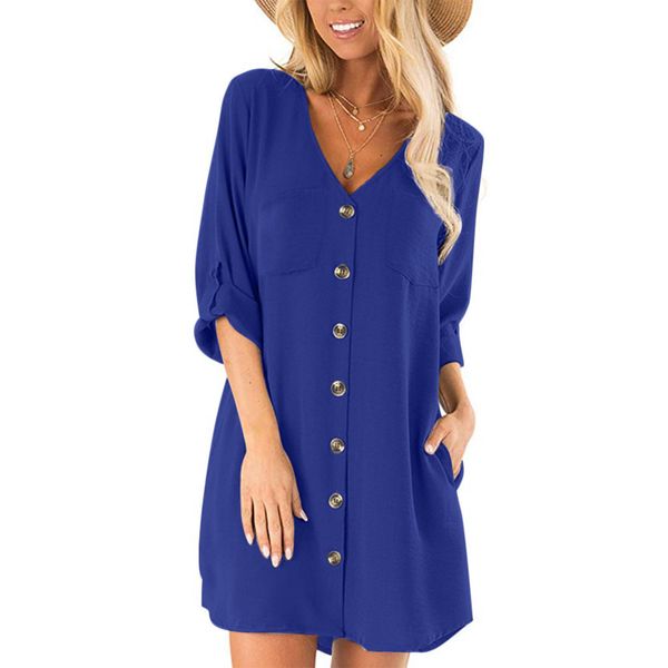 womail women's dresses cotton linen ropa mujer v neck fashion button vadim solid casual dress long sleeve vestidos de festa j07, Black;pink
womail women's dresses cotton linen ropa mujer v neck fashion button vadim solid casual dress long sleeve vestidos de festa j07, Black;pink