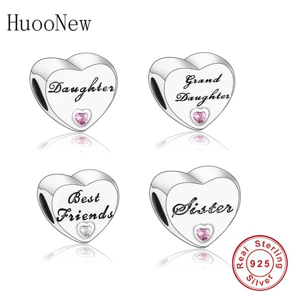 925 sterling silver heart charm daughter sister friend's grand daughter beads fit original charms bracelet jewelry
925 sterling silver heart charm daughter sister friend's grand daughter beads fit original charms bracelet jewelry