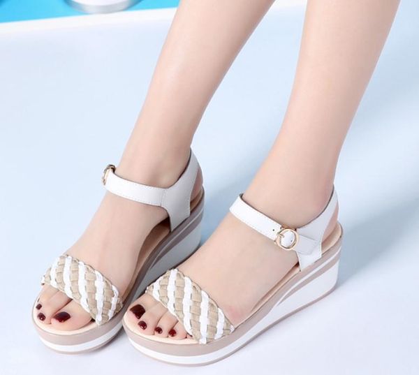 2019 women's sandals in summer with new style slope heel thick bottom waterproof table @69, Black
2019 women's sandals in summer with new style slope heel thick bottom waterproof table @69, Black