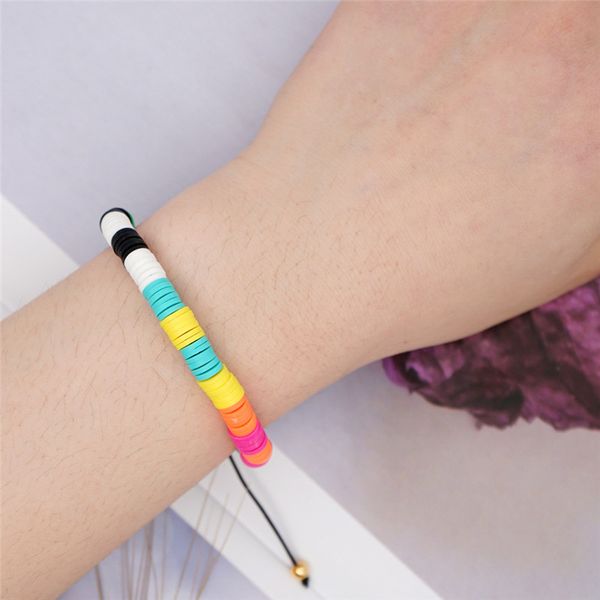 colorful soft clay beaded rope chain bracelet for women men adjustable bracelet bohemian jewelry gift, Black
colorful soft clay beaded rope chain bracelet for women men adjustable bracelet bohemian jewelry gift, Black