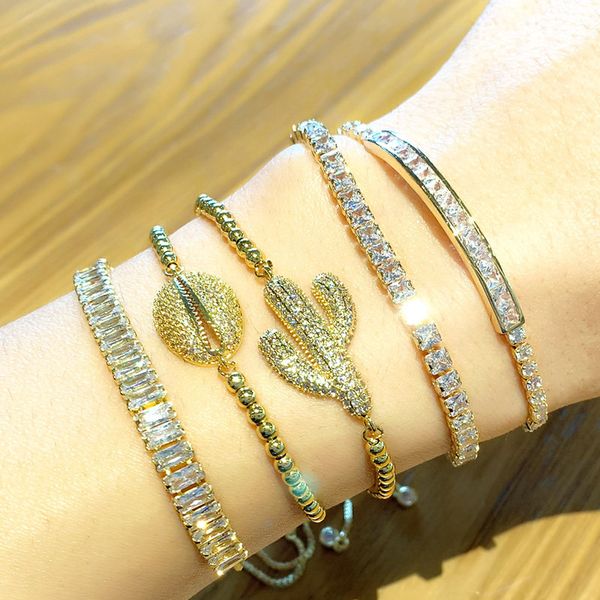 charm bracelets gold cz shell bracelet for women crystal cactus bohemian stone cubic zirconia tennis jewelry birthday gift, Golden;silver
charm bracelets gold cz shell bracelet for women crystal cactus bohemian stone cubic zirconia tennis jewelry birthday gift, Golden;silver
