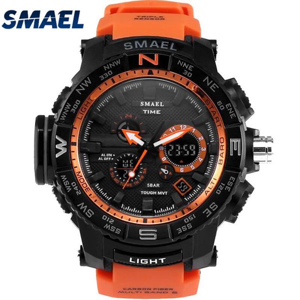 smael men 1531 watch male relogios masculino 50m waterproof wristwatch chronograph auto date watches sport quartz clock, Slivery;brown
smael men 1531 watch male relogios masculino 50m waterproof wristwatch chronograph auto date watches sport quartz clock, Slivery;brown