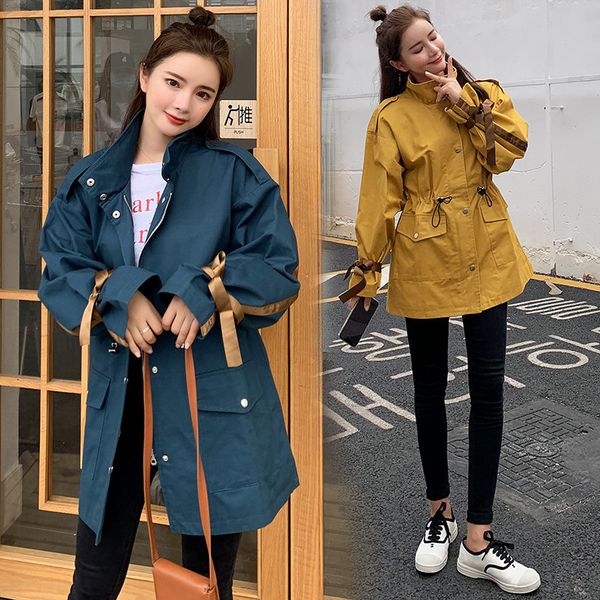 plus size women windbreak korean fashion spring autumn casual loose jacket mid-length ladies long sleeve outwear female coat, Tan;black
plus size women windbreak korean fashion spring autumn casual loose jacket mid-length ladies long sleeve outwear female coat, Tan;black
