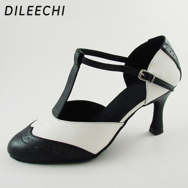 dileechi brand white real leather t-strap latin modern dance shoes women's high heels 7.5cm autumn and winter black party shoes
dileechi brand white real leather t-strap latin modern dance shoes women's high heels 7.5cm autumn and winter black party shoes