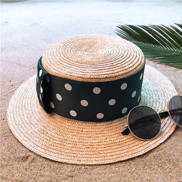 women wheat straw boater sun hat for lady summer beach flat sunbonnet fashion bowknot pork pie hat size 56-58cm, Blue;gray
women wheat straw boater sun hat for lady summer beach flat sunbonnet fashion bowknot pork pie hat size 56-58cm, Blue;gray