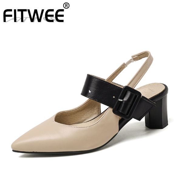 fitwee plus size 30-48 fashion women sandals shoes new design slingbacks shoes women stylish metal buckle heels footwear, Black
fitwee plus size 30-48 fashion women sandals shoes new design slingbacks shoes women stylish metal buckle heels footwear, Black