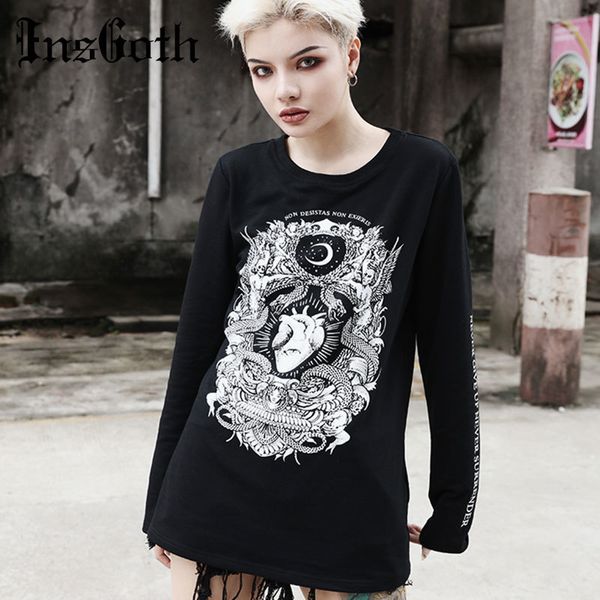 insgoth женщины hoodie осень тонкий пуловер gothic demon печатный толстовки sweartshirt хэллоуин моды streetwear женский black top
insgoth женщины hoodie осень тонкий пуловер gothic demon печатный толстовки sweartshirt хэллоуин моды streetwear женский black top