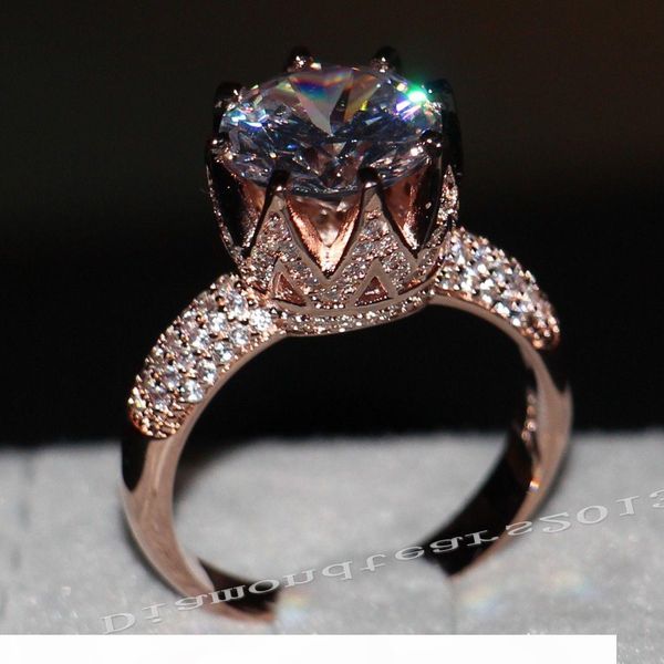 wholesale fashion jewelry 925 sterling silver rose gold plated simulated diamond wedding women band crown ring gift size 5-11, Slivery;golden
wholesale fashion jewelry 925 sterling silver rose gold plated simulated diamond wedding women band crown ring gift size 5-11, Slivery;golden