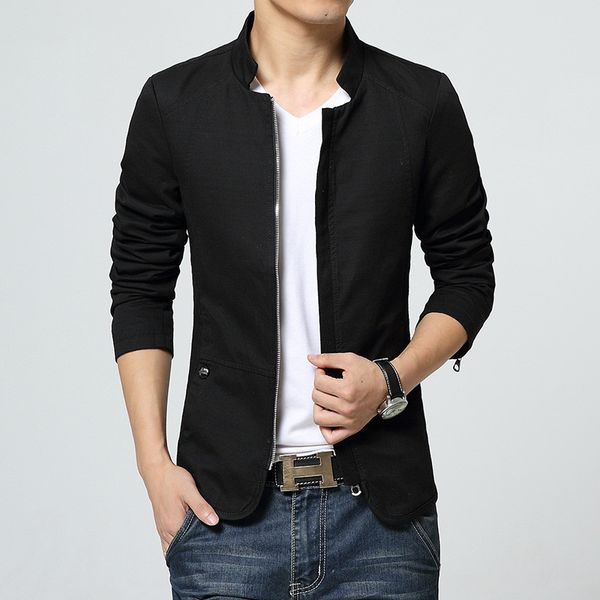 2019 new jacket men slim fit casual jaqueta masculino autumn solid cotton outwear coat male fashion brand clothing, Black;brown
2019 new jacket men slim fit casual jaqueta masculino autumn solid cotton outwear coat male fashion brand clothing, Black;brown