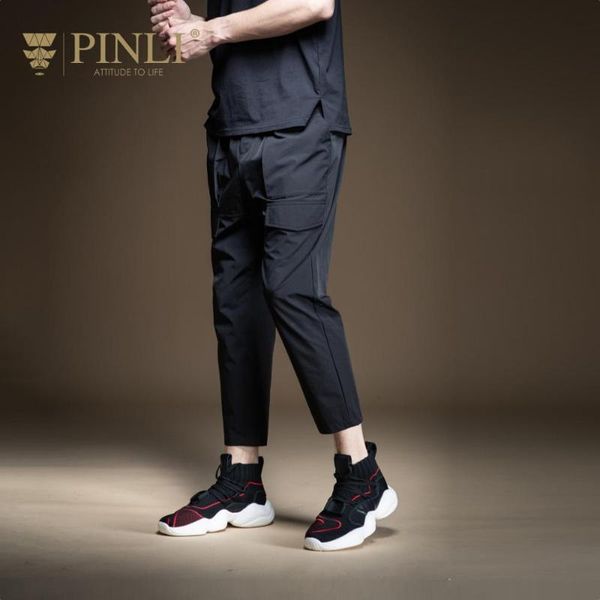 pinli 2020 summer new slim elastic waist solid nylon cargo pants casual men ankle-length pants pencil trousers b202917308, Black
pinli 2020 summer new slim elastic waist solid nylon cargo pants casual men ankle-length pants pencil trousers b202917308, Black