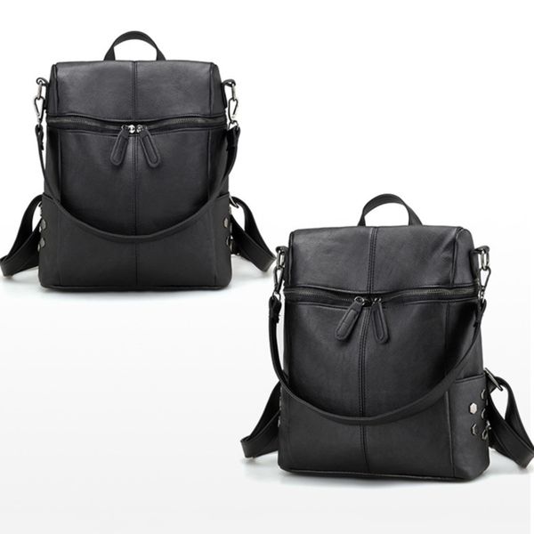 fashion leather backpack women waterproof pu leather ladies zipper female casual shoulder bag teenager school bag 2020
fashion leather backpack women waterproof pu leather ladies zipper female casual shoulder bag teenager school bag 2020