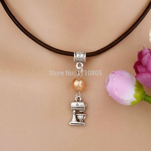 10pcs alloy ancient silver coffee machine multicolor glass bead charm pendant leather rope necklace couple jewelry valentine's day pres
10pcs alloy ancient silver coffee machine multicolor glass bead charm pendant leather rope necklace couple jewelry valentine's day pres