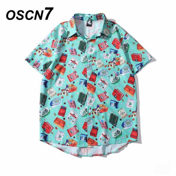 oscn7 повседневный облако отпечатано с коротким рукавом рубашки мужчины street 2020 гаваи бич негабаритные женщины моды harujuku рубашки для, White;black 
oscn7 повседневный облако отпечатано с коротким рукавом рубашки мужчины street 2020 гаваи бич негабаритные женщины моды harujuku рубашки для, White;black