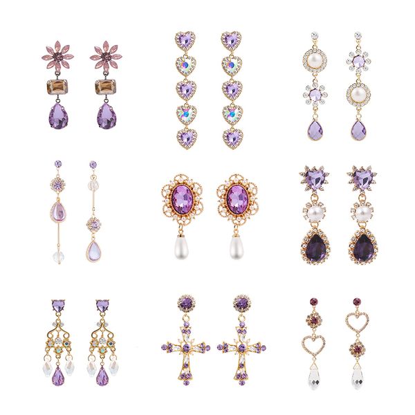 korean purple rhinestone love heart flower dangle earrings long water drop crystal jewelry pendientes for women fashion brincos, Silver
korean purple rhinestone love heart flower dangle earrings long water drop crystal jewelry pendientes for women fashion brincos, Silver