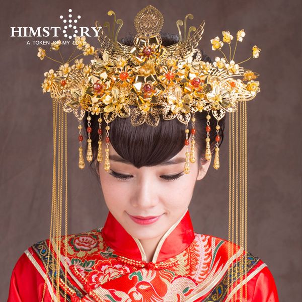 high end chinese national wedding hairwear bridal traditional white pearl bride hair tiaras hair accessory, Golden;white
high end chinese national wedding hairwear bridal traditional white pearl bride hair tiaras hair accessory, Golden;white