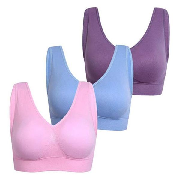 breathable gym yoga bra workout sports casual stretch underwear women solid elastic padded one-piece underclothes, White;black
breathable gym yoga bra workout sports casual stretch underwear women solid elastic padded one-piece underclothes, White;black