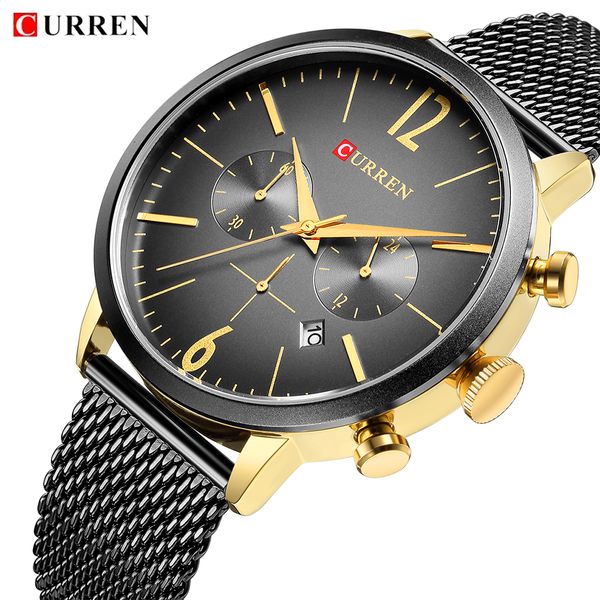 curren men sport watches men's digital quartz clock stainless steel waterproof wrist watch relogio masculino 8313, Slivery;brown
curren men sport watches men's digital quartz clock stainless steel waterproof wrist watch relogio masculino 8313, Slivery;brown