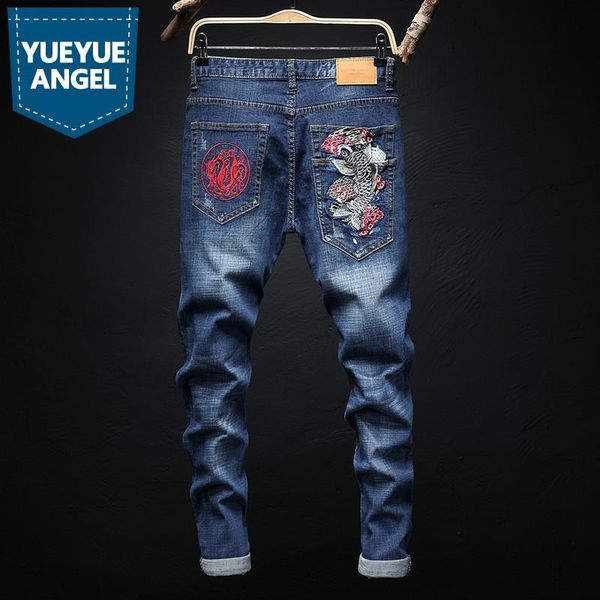 size 28-36 embroidery elatic slim new male full length jeans fashion streetwear straight cowboy denim pants man trousers, Blue
size 28-36 embroidery elatic slim new male full length jeans fashion streetwear straight cowboy denim pants man trousers, Blue
