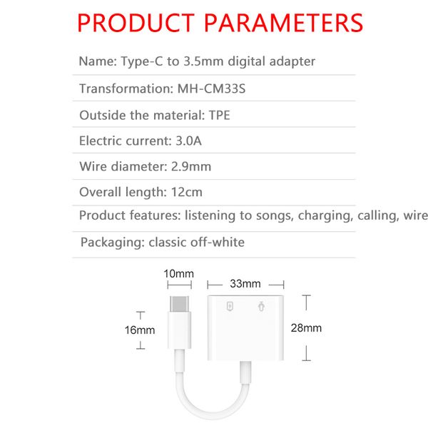 type c to 3.5mm aux digital audio adapter connector conventor support pd fast charge link 3.5mm headset and charging device for huawei
type c to 3.5mm aux digital audio adapter connector conventor support pd fast charge link 3.5mm headset and charging device for huawei