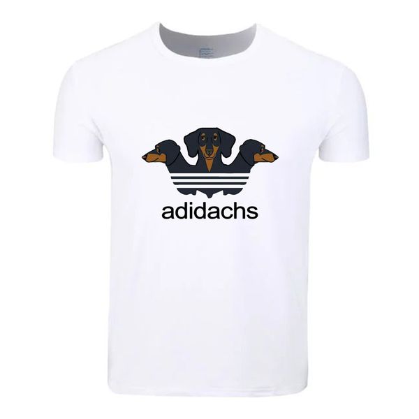 dachshund big size cotton students summer t-shirt custom casual short sleeve men women boys girls t shirt tees kids tshirt, White;black