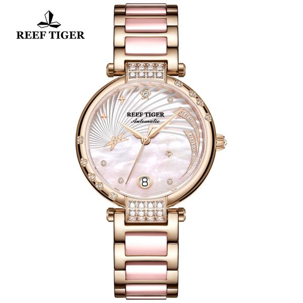 reef tiger/rt rose gold women watch diamond polaris dial automatic bracelet watches 2019 new love galaxy rga1592, Slivery;brown
reef tiger/rt rose gold women watch diamond polaris dial automatic bracelet watches 2019 new love galaxy rga1592, Slivery;brown